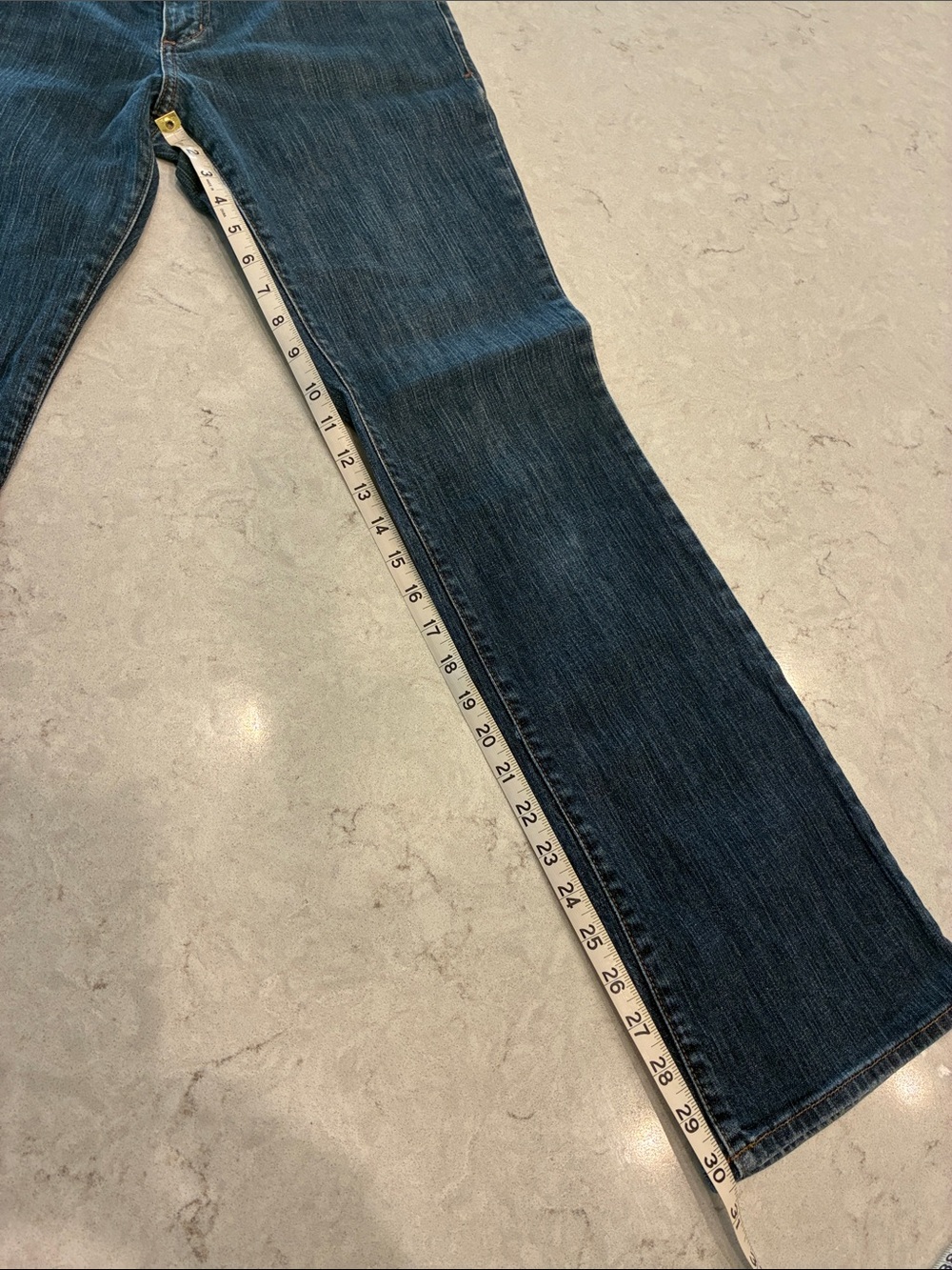 Eddie Bauer Women's Dark Blue Straight-Leg Jeans - Picture 6 of 6